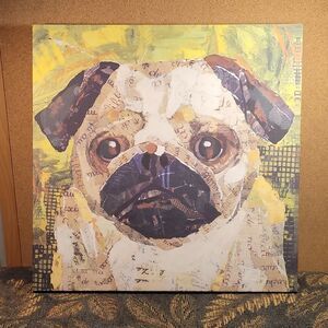 Pug 16 x 16 Canvas
